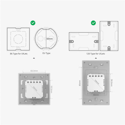 SONOFF TX Ultimate Smart Touch Wall Switch with WiFi and eWeLink-Remote Compatibility