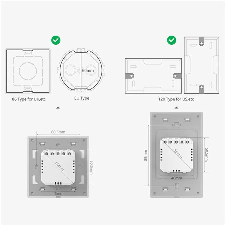 SONOFF TX Ultimate WiFi Smart Touch Wall Switch Support eWeLink-Remote