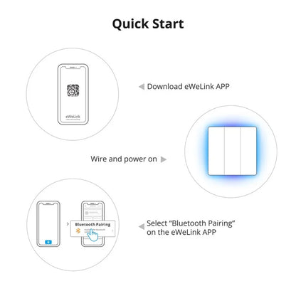 SONOFF TX Ultimate RGB Light Smart Touch Wall Switch Support WiFi, eWeLink-Remote