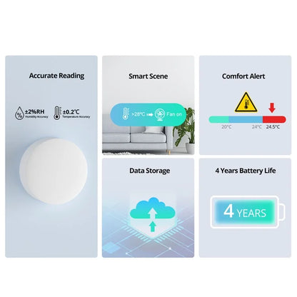 SONOFF SNZB-02P ZigBee Temperature and Humidity Sensor