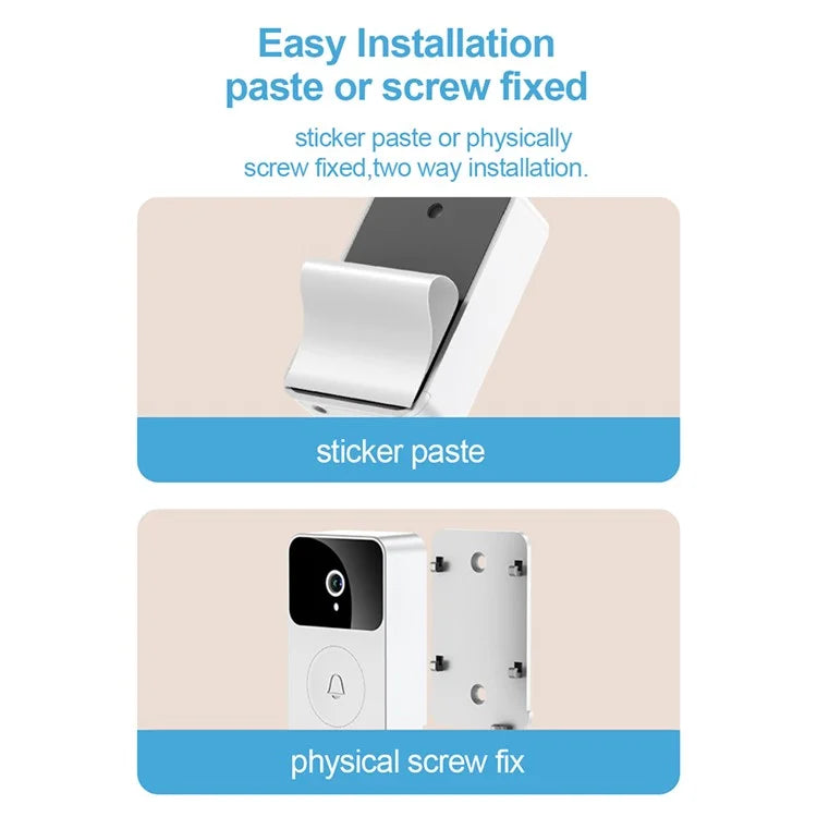 SN-D8 Two Way Audio Video Doorbell WiFi Mobile Phone Remote Home Camera