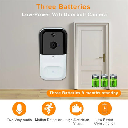 SN-D220 Tuya Wireless WiFi 1080P Motion Detection Doorbell Camera for Home Security