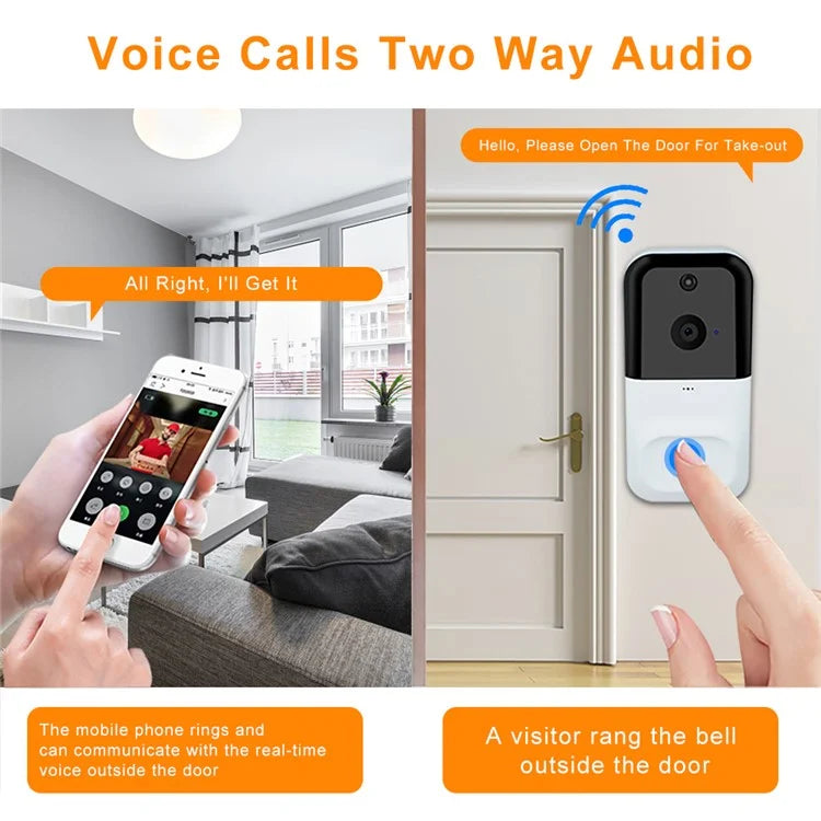 SN-D220 Tuya Wireless WiFi 1080P Motion Detection Doorbell Camera for Home Security