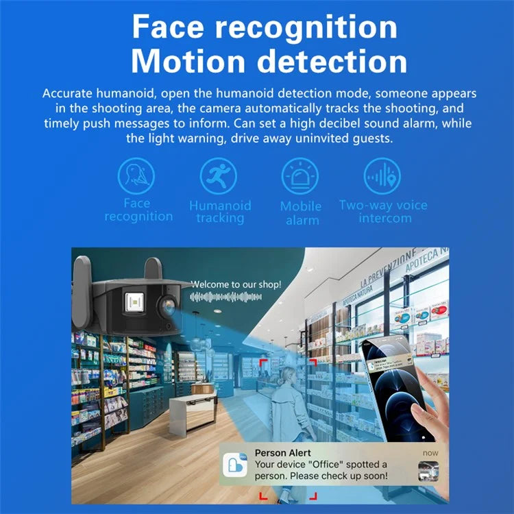 I311M HD Security Camera WiFi Pet Baby Monitor Supports Two-Way Intercom, Cloud Storage