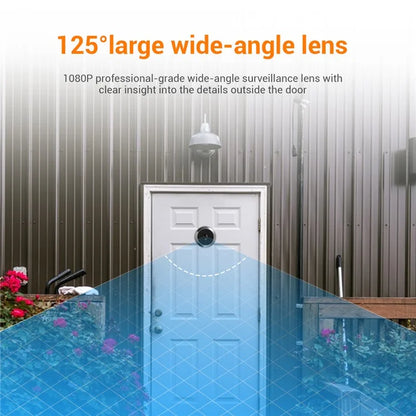 C23 1080P 3.97-Inch Screen Night Vision Doorbell Wide-Angle Camera for Home Security