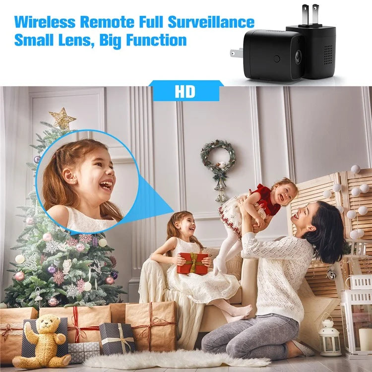 HI50 Charger Shape HD Night Vision Camera Home Security Mini WiFi Camera