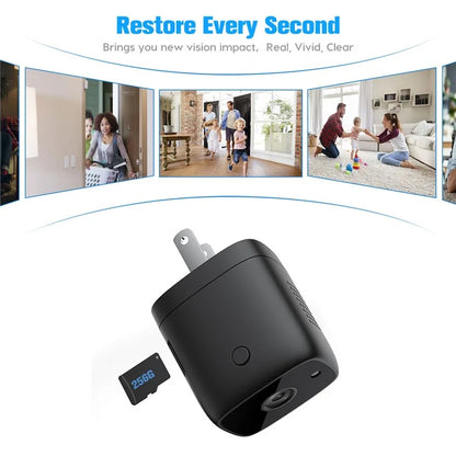 HI50 Charger Shape HD Night Vision Camera Home Security Mini WiFi Camera