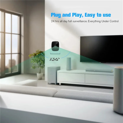 HI50 Charger Shape HD Night Vision Camera Home Security Mini WiFi Camera