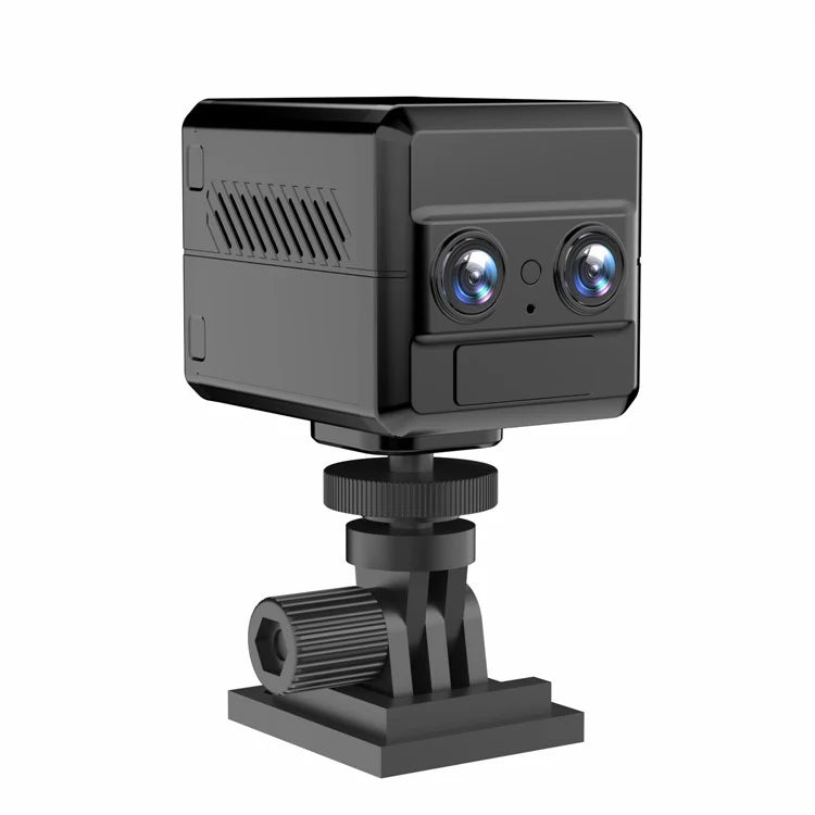 S12 Dual Lens 4K HD Night Vision Rechargeable Camera Home Security 4G Camera, European Version