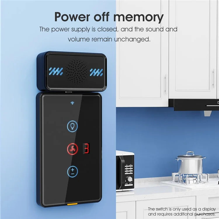 Smart Wireless Doorbell 4-Gear Volume Waterproof Home Door Bell, 2 Receiver + 2 Buttons (CE is applying)