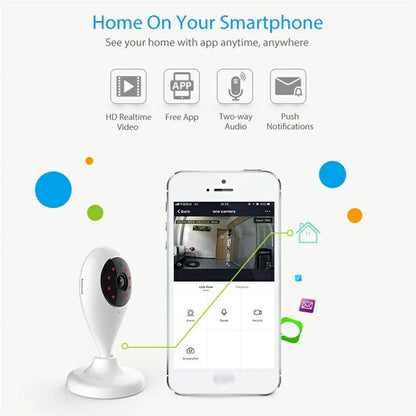 NEO NIP-55AI Wireless Night Vision Camera Home Security Mini Indoor WiFi Camera