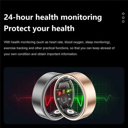 SR06 Aluminum Alloy Smart Ring Bluetooth Finger Health Tracker