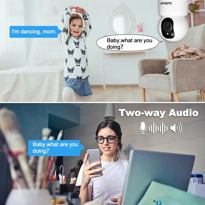 SRIHOME SH038 2.4G / 5G Dual Band 5.0MP 2-Way Audio WiFi IP Camera Night Vision Baby Monitor
