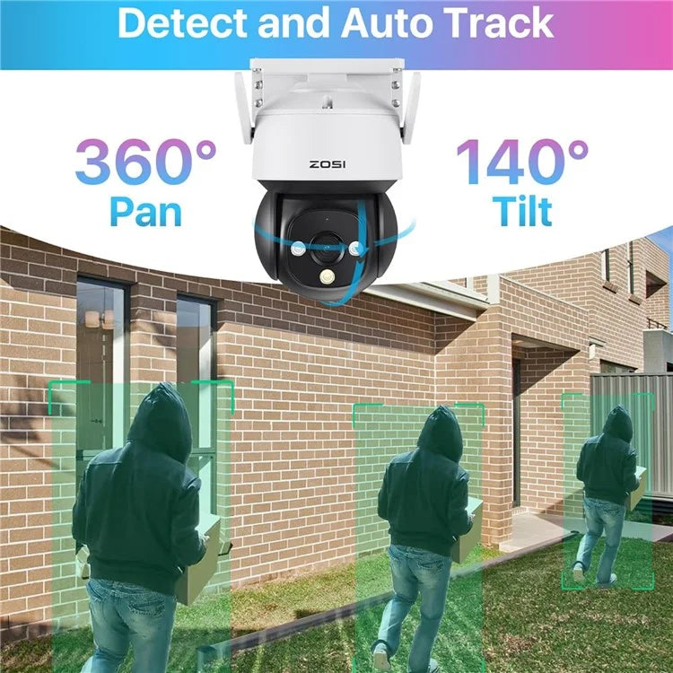 ZOSI C290SE 2MP Two-Way Audio PTZ Camera Night Vision Smart Security Camera