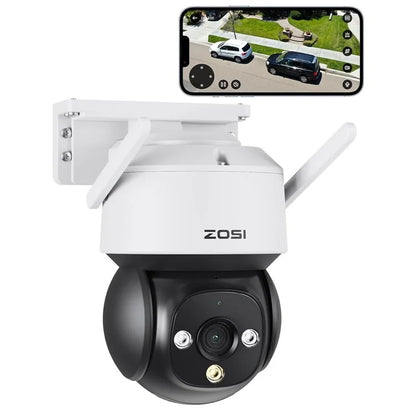 ZOSI C290SE 2MP Two-Way Audio PTZ Camera Night Vision Smart Security Camera
