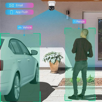 ZOSI C290SE 2MP Two-Way Audio PTZ Camera Night Vision Smart Security Camera
