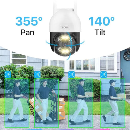 ZOSI C2892w 2MP HD Smart Network Surveillance Camera Outdoor Security Mobile Remote Camera