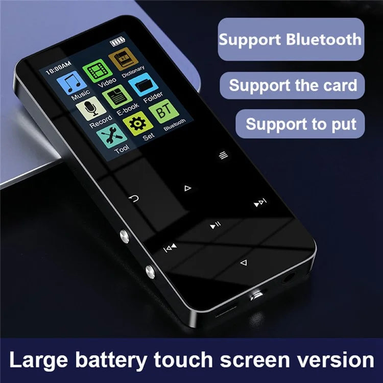 S308 Touch Screen MP3 Sound Recorder Music Video MP4 Player with Dictionary + Bluetooth Function