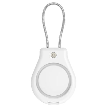 CP22 For Apple AirTag Case Bluetooth Locator Waterproof PC Protective Cover with Metal Strap