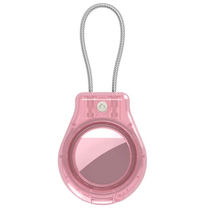 CP22 For Apple AirTag Case Bluetooth Locator Waterproof PC Protective Cover with Metal Strap