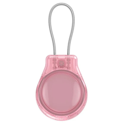 CP22 For Apple AirTag Case Bluetooth Locator Waterproof PC Protective Cover with Metal Strap