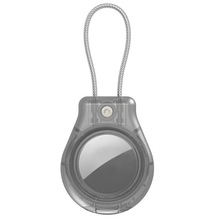 CP22 For Apple AirTag Case Bluetooth Locator Waterproof PC Protective Cover with Metal Strap