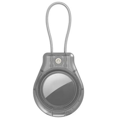 CP22 For Apple AirTag Case Bluetooth Locator Waterproof PC Protective Cover with Metal Strap