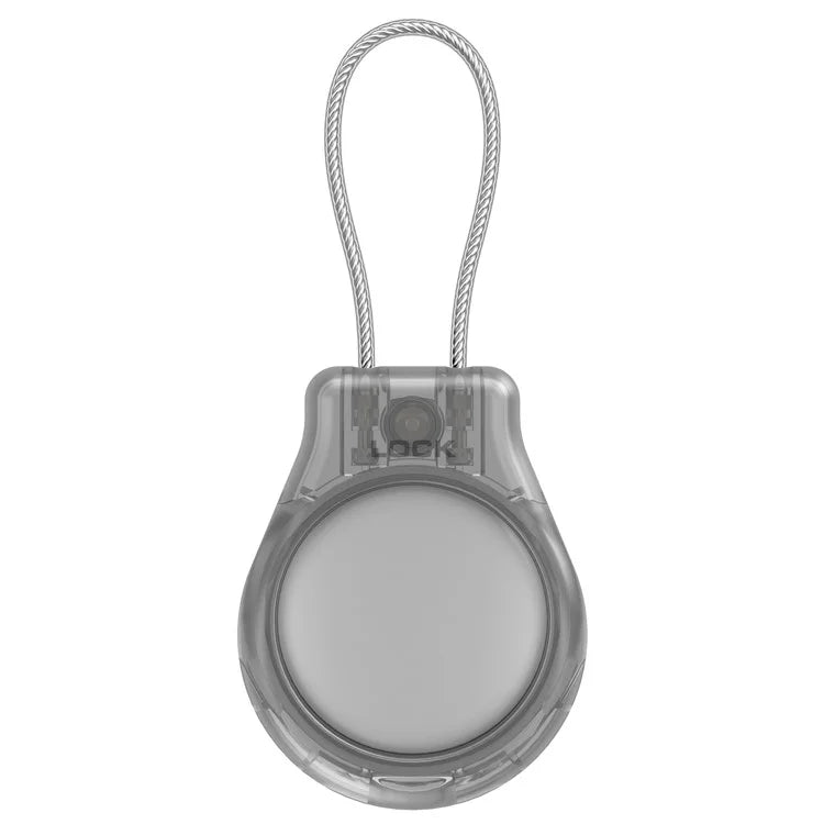 CP22 For Apple AirTag Case Bluetooth Locator Waterproof PC Protective Cover with Metal Strap