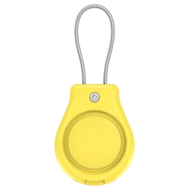 CP22 For Apple AirTag Case Bluetooth Locator Waterproof PC Protective Cover with Metal Strap