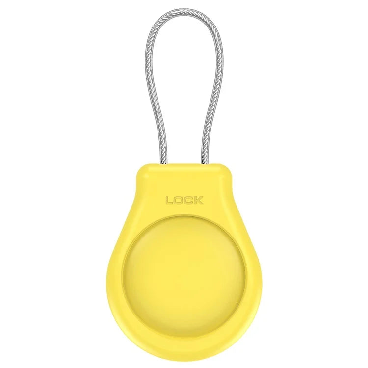 CP22 For Apple AirTag Case Bluetooth Locator Waterproof PC Protective Cover with Metal Strap