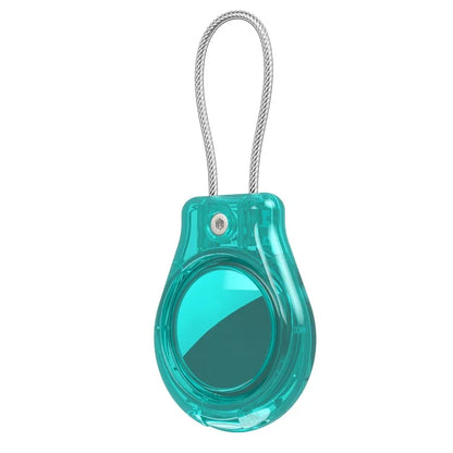 CP22 For Apple AirTag Case Bluetooth Locator Waterproof PC Protective Cover with Metal Strap