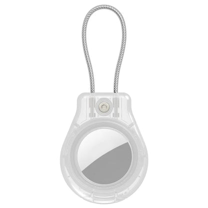 CP22 For Apple AirTag Case Bluetooth Locator Waterproof PC Protective Cover with Metal Strap