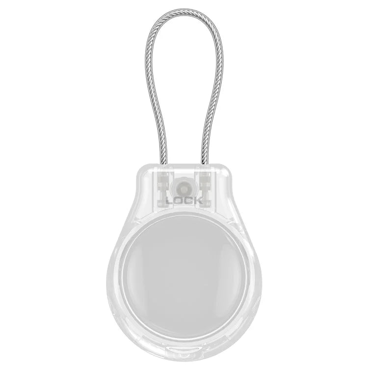 CP22 For Apple AirTag Case Bluetooth Locator Waterproof PC Protective Cover with Metal Strap