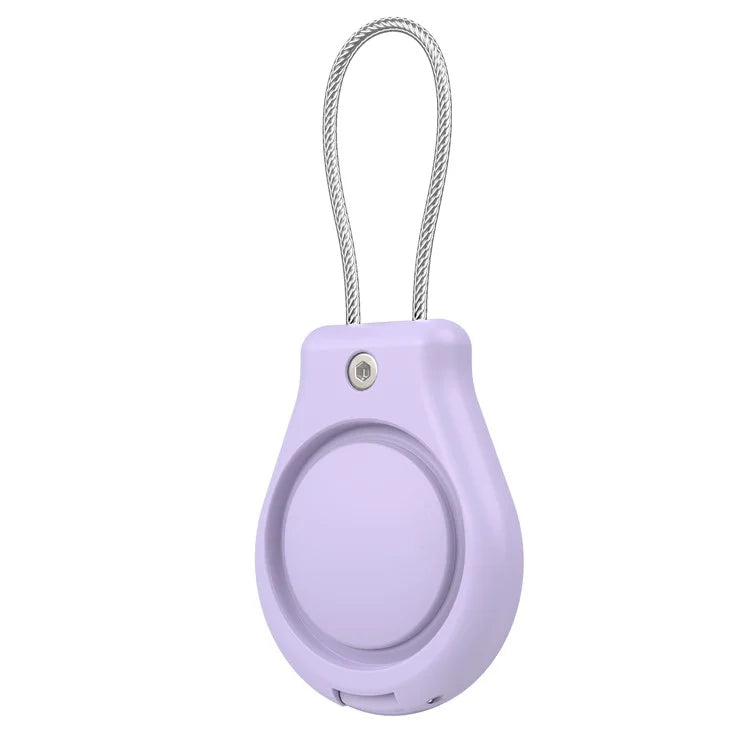 CP22 For Apple AirTag Case Bluetooth Locator Waterproof PC Protective Cover with Metal Strap