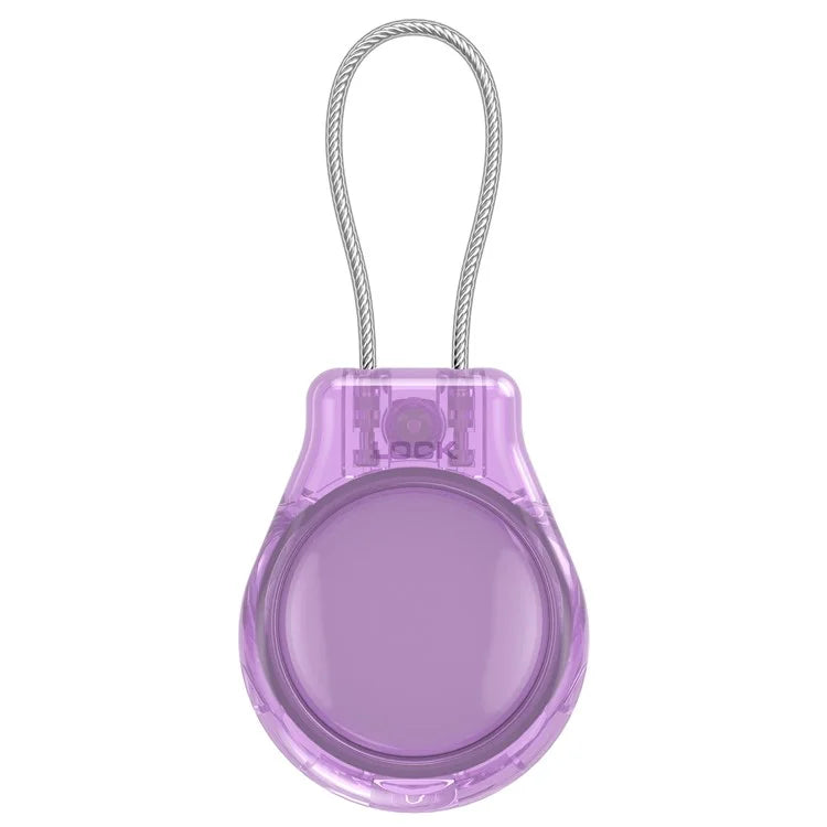 CP22 For Apple AirTag Case Bluetooth Locator Waterproof PC Protective Cover with Metal Strap