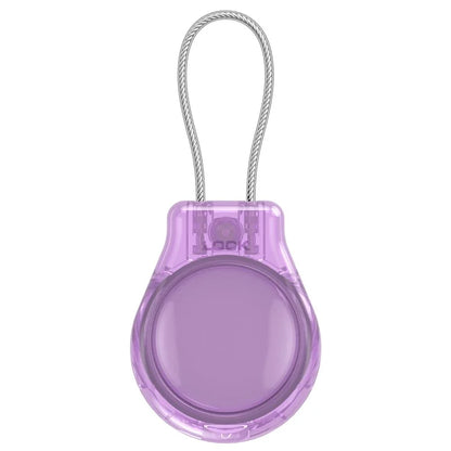 CP22 For Apple AirTag Case Bluetooth Locator Waterproof PC Protective Cover with Metal Strap