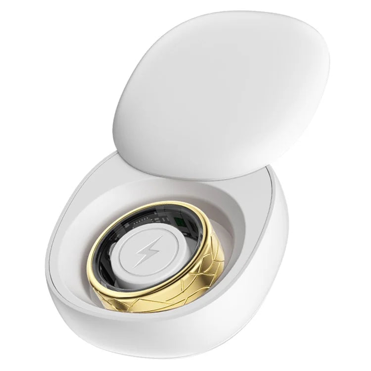PX02 Crack Design Multi-Function Health Monitoring Smart Ring with Charging Case