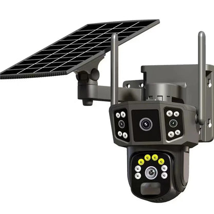 Q38 4G Version Outdoor HD Night Vision Security Camera Two-Way Audio Multi-Screen Solar Camera