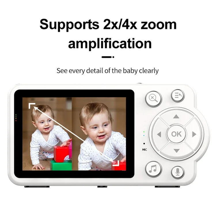 C3 2.8 inch HD Screen Baby Monitor Camera Remote Monitoring IPC Camera Baby Caretaker, EU Plug