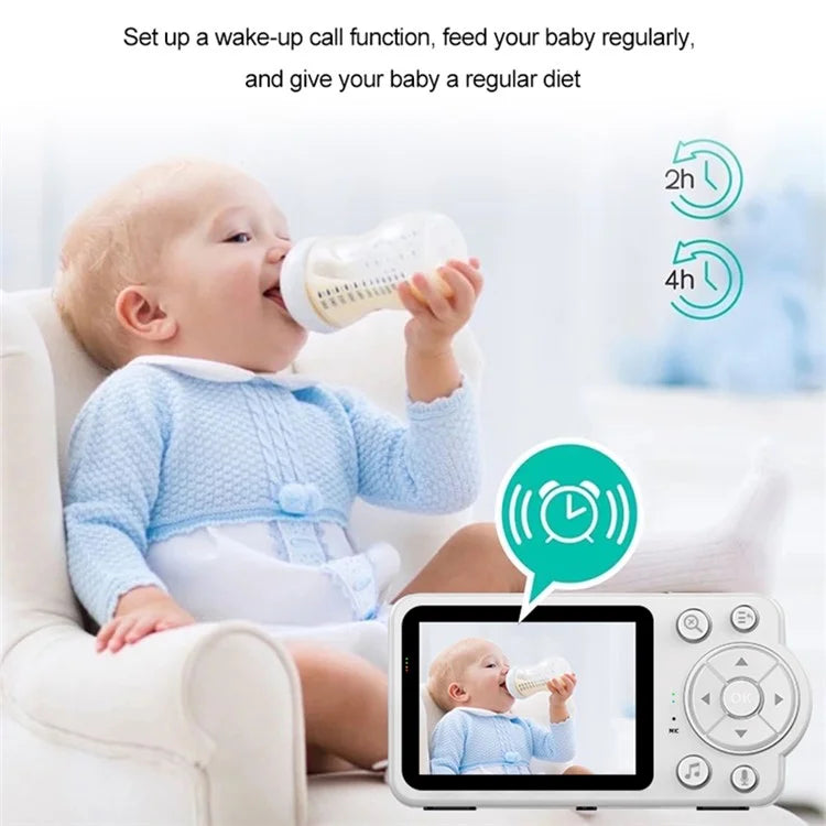 C3 2.8 inch HD Screen Baby Monitor Camera Remote Monitoring IPC Camera Baby Caretaker, EU Plug