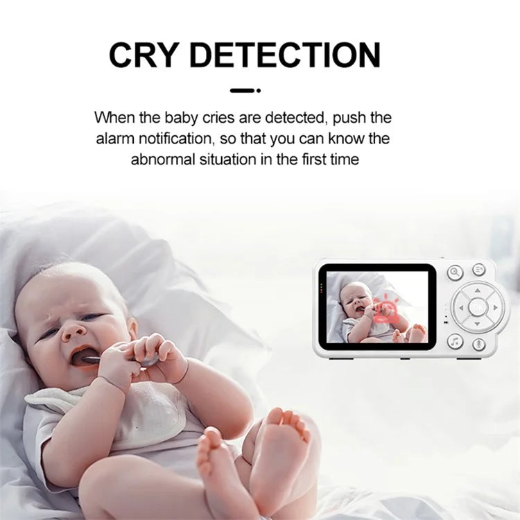 C3 2.8 inch HD Screen Baby Monitor Camera Remote Monitoring IPC Camera Baby Caretaker, EU Plug