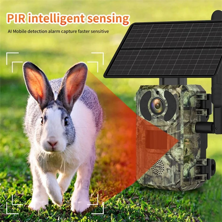 H10 4MP Wildlife Solar Motion Detection Hunting Trail Camera 4G / US Version
