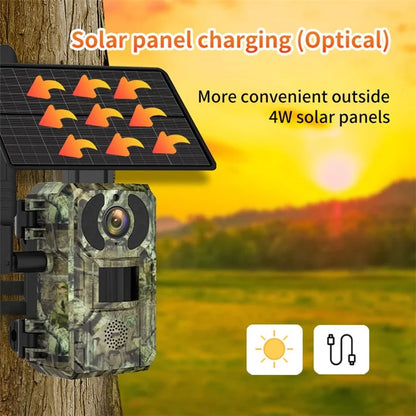 H10 4MP Wildlife Solar Motion Detection Hunting Trail Camera 4G / US Version