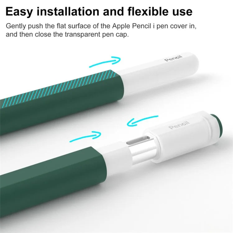 For Apple Pencil (USB-C) Stylish Jelly Silicone Sleeve Stylus Pen Protective Cover