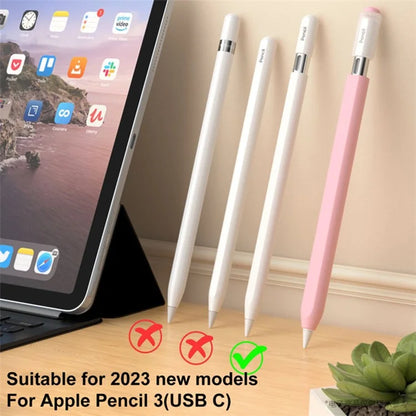 For Apple Pencil (USB-C) Stylish Jelly Silicone Sleeve Stylus Pen Protective Cover