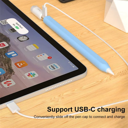 For Apple Pencil (USB-C) Stylish Jelly Silicone Sleeve Stylus Pen Protective Cover