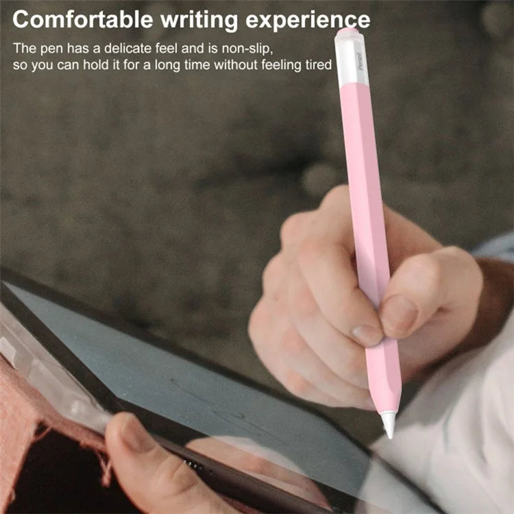 For Apple Pencil (USB-C) Stylish Jelly Silicone Sleeve Stylus Pen Protective Cover