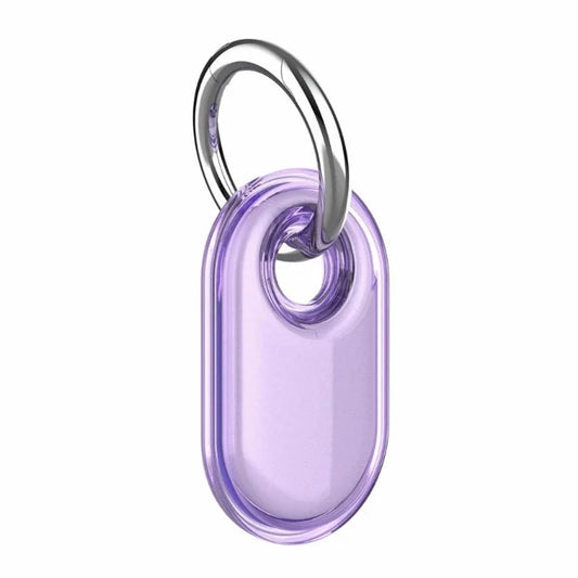 Compatible with Samsung SmartTag2 Protective Case Waterproof Bluetooth Tracker TPU Cover Purple