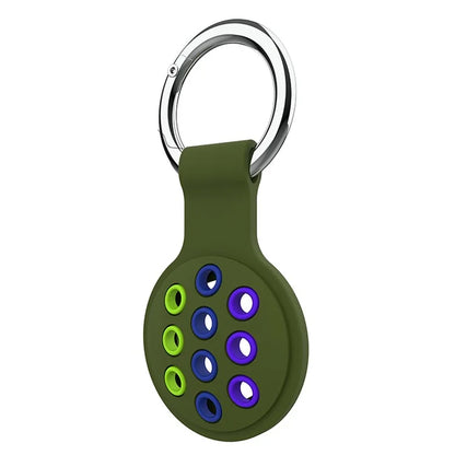 For Apple AirTag Bluetooth Tracker Silicone Case Protective Cover with Ring Buckle