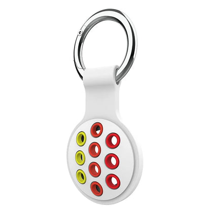 For Apple AirTag Bluetooth Tracker Silicone Case Protective Cover with Ring Buckle
